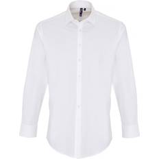 Premier Stretch Fit Poplin Short Sleeve Shirt White