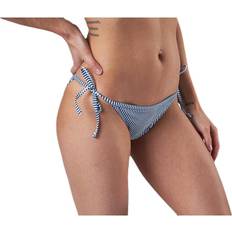 L Bikini Moani Tie Tanga Blue/Patterned Female