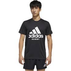 Rugby Tøj adidas Rugby Logo Tee Black, Male, Tøj, T-shirt, Rugby, Sort