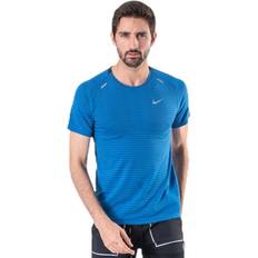 T-skjorter Nike TechKnit Ultra SS Blue, Male, Tøj, T-shirt, Løb, Blå