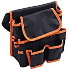 DIY Accessories Shanrya Oxford Cloth Bag Waist Bag Multiple Electrician Tool Pouch Multifunction Tool Bag Garden Work Electrician Tool Accessories WomenBlack & Orange