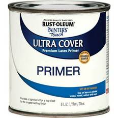 Floor Paints - White Rust-Oleum ULTRACVR FLT PRM8OZ Ultra Cover Floor Paint White