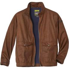 Men - Suede Jackets Faux Suede Jacket Brown