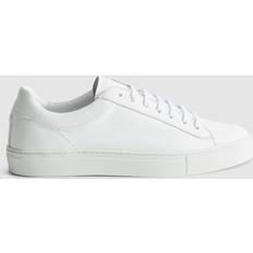 Reiss Finley Leather Trainers, White