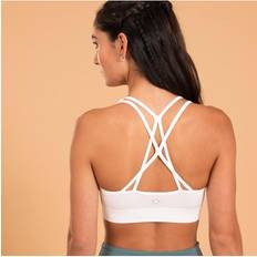 Yoga Bras Kimjaly Dynamic Yoga Sports Bra White