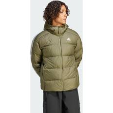 Vert Vêtements d'extérieur adidas Doudoune À Capuche Semi-épaisse Essentials - Olive Strata