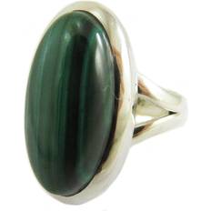 Malachite Rings Les Trésors de Lily Malachite Heaven Ring - Silver