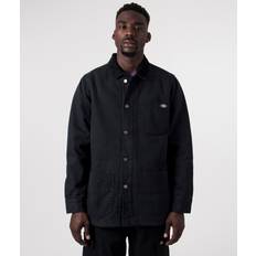 Man - XS Coats Dickies Duck Canvas Chore Coat Man Stone Washed Black