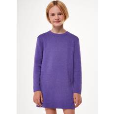 Whistles Kids Annie Sparkle Knit Dress Lilac