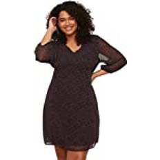 Kleider Trendyol Collection Frauen Übergröße Mini Körperkegel Regular Fit Gewebte Plus-Size-Kleid