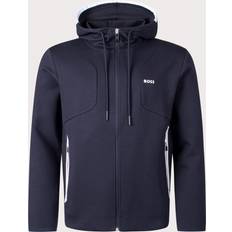 BOSS Men's Saggy Zip Through Hoodie Navy 44/Regular