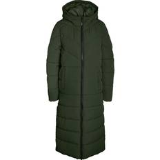 Mujer - Verde Abrigos Noisy May Nmdalcon Extra Long Puffer Jacket - Kombu Green