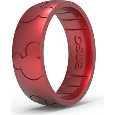 Silicone - Women Rings Enso Rings Enso Rings Etched Disney Collection Classic Silicone Ring 8mm Wide, 2.16 Thick Mickey Emotion Red, 11