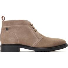 Beige - Men Chukka Boots Base London Sand Kilby Suede Chukka Boots