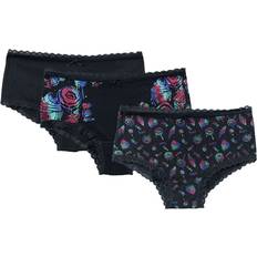 5XL Slips Full Volume by EMP Pack Panties with Candy Print Wäsche-Set schwarz S, M, L, XL, XXL, 3XL, 4XL