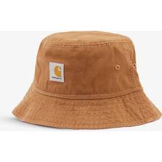 Carhartt WIP Cappelli Carhartt WIP Carhartt Wip Mens Hamilton Brown Cherry Heston Brand-patch Cotton-canvas Bucket hat