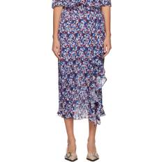 Ganni Polyester Kjolar Ganni Polyester Plisserad Midi Volangkjol -