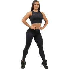 Guld - Træningstøj Nebbia Compression Push-Up Top Intense Mesh - Gold