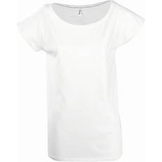 Lang - Vrouw T-shirts Sol's Marylin Lange Lengte T-Shirt - Wit/Zwart