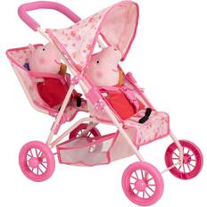 Peppa Pig Tandem Twin Doll Stroller