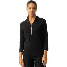 Daily Sports Tops Daily Sports Patrice 3/4 Polo Shirt Black Female