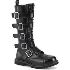 Multicoloured High Boots Demonia 10 Adults' DemoniaCult RIOT-18BK Blk Leather Multicoloured