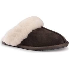 Suede - Unisex Slippers AUS WOOLI AUSTRALIA Sheepskin Shelley Slippers Grey