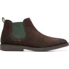 Clarks Men Chelsea Boots Clarks Atticus LT Top Chelsea Boots Brown, Brown, 10, Men Brown