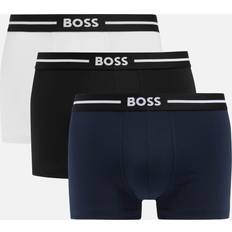 Men - Orange Underwear BOSS Bodywear Three-Pack Stretch-Cotton Boxer Trunks Multi