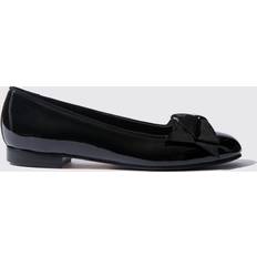 Scarosso Cloe Nera Frau Ballerinas Schwarz -lackleder