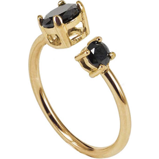 Astrid & Agnes Ringar Astrid & Agnes FRIDA Ring Svart/Guld