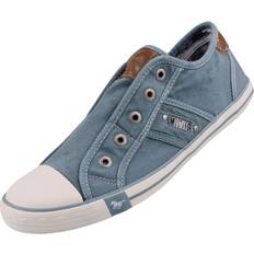 Mustang Damen Sneakers Mustang damen canvas sneaker slipper blau 1099401/807 Blau