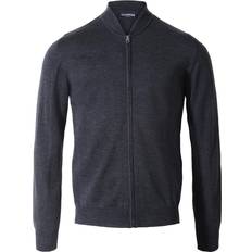 Herre - Merinoull - S Cardigans Clipper Milan Cardigan Med Merinoull - Charcoal