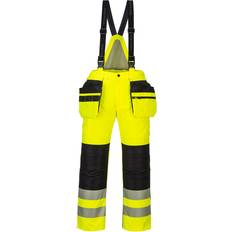 Clothing Portwest PW3 Hi-Vis Winter Trouser Yellow/Black