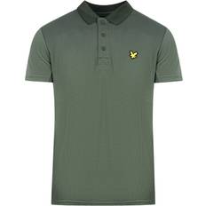 Golf - Groen Polo's Lyle & Scott Deep Spruce Golf Microstripe Polo Shirt Groen