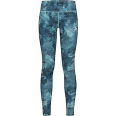 Trainingsbekleidung - Türkis Leggings Odlo Damen ZEROWEIGHT Lauftight, blue wing teal