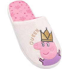 Blanc - Femme Chaussons Peppa Pig Queen Mummy Slippers - Womens/Ladies