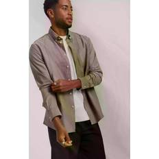 Kashmir Skjortor Selected Rick Oxford Regular Shirt Ls Dark Earth