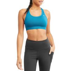 Champion Women's Compression Sports Bra, Logo Rockin Teal