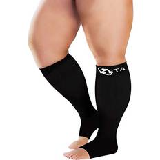 3XL Support & Protection Zeta Wear Plus Size Support Open Toe Socks