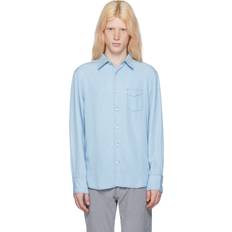 Tencel Shirts Officine Générale Indigo Benoit Shirt LIGHT INDIGO