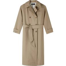 Straight Coats A.P.C. Taupe Louise Trench Coat AAE Mastic FR