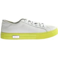 Armani Sneakers Armani Exchange Womens Off White Trainers Leather Off-White