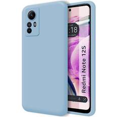 TuMundoSmartphone Tumundosmartphone Ultra mjukt flytande silikonfodral för Xiaomi Redmi Note 12S Färg Blå