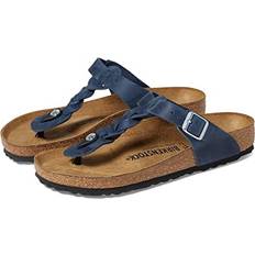 Birkenstock Gizeh Shoes Birkenstock Women's Gizeh Braid Sandals Navy Old Leather