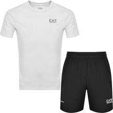 Elastane/Lycra/Spandex - Uomo Tute intere EA7 Ventus7 Tracksuit Men - White/Black