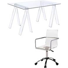 Glasses Chairs Home Square Square 2 Set Office Chair