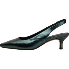 Turquoise - Women Heels & Pumps Shoe The Bear Womens Maxine Metallic Slingback Heels In Metallic