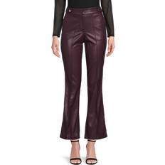 Calvin Klein Red Pants Calvin Klein Women's High Rise Faux Leather Pants Port