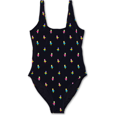 Badedrakter Happy Socks Hula Swimsuit, Black